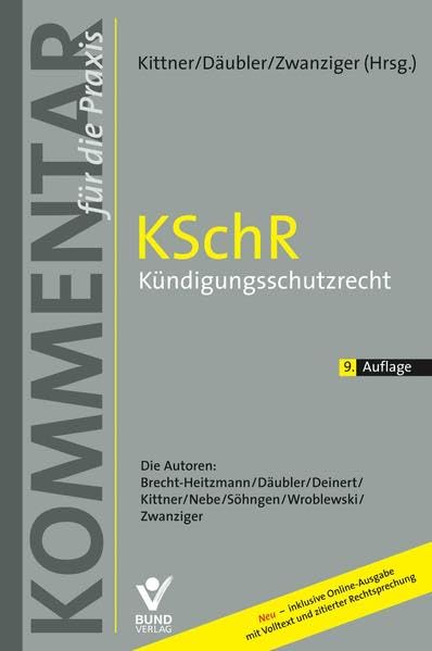 KSchR - Kündigungsschutzrecht: Kommentar für die Praxis inkl. Online-Zugang (Kommentar für die Praxis) Law