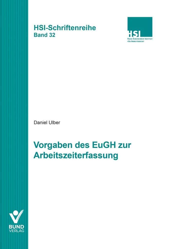 Product Image: Vorgaben des EuGH zur Arbeitszeiterfassung