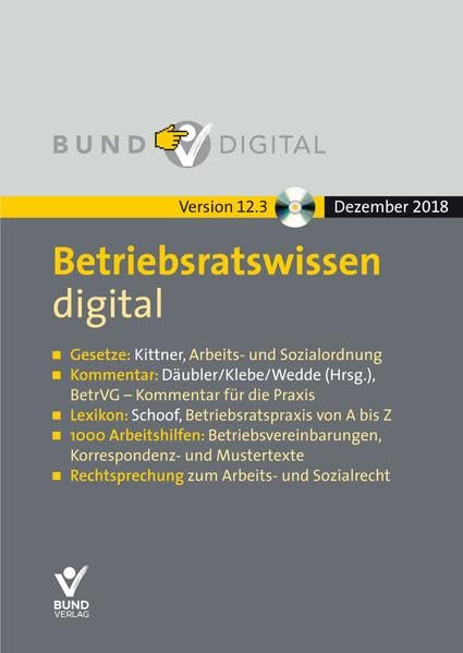 Betriebsratswissen digital Version 12.3 (bund digital) Law