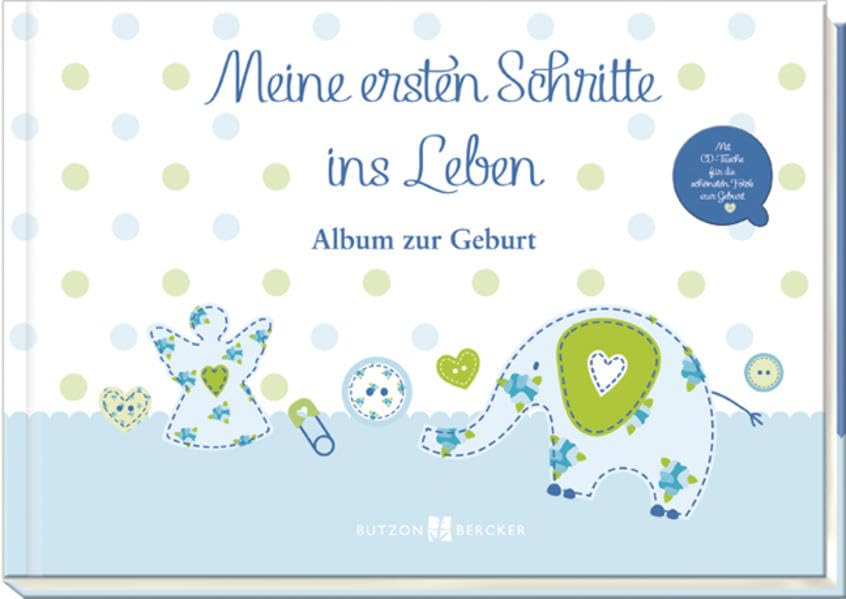 Meine ersten Schritte ins Leben: blau: Album zur Geburt Photography