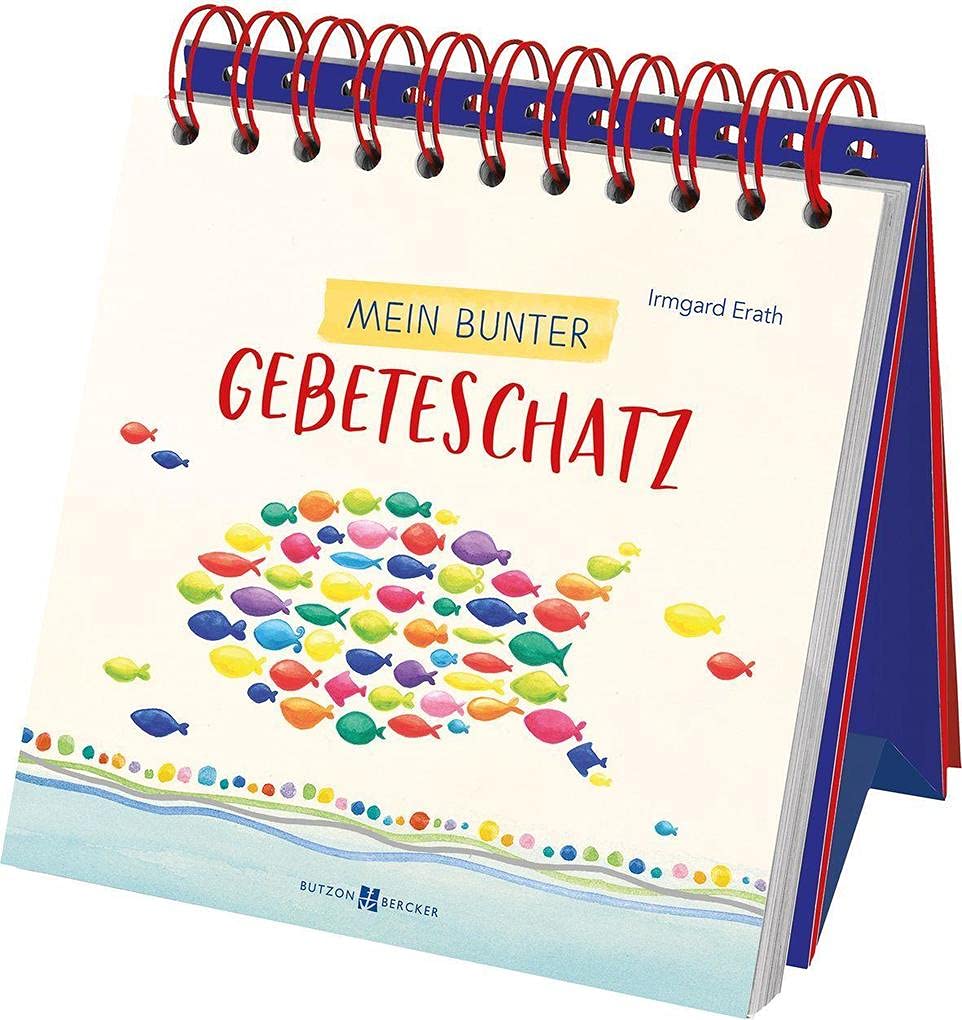 Mein bunter Gebeteschatz, farbenfrohe Aufsteller mit Spiralbindung und Fischmotiv Social Sciences