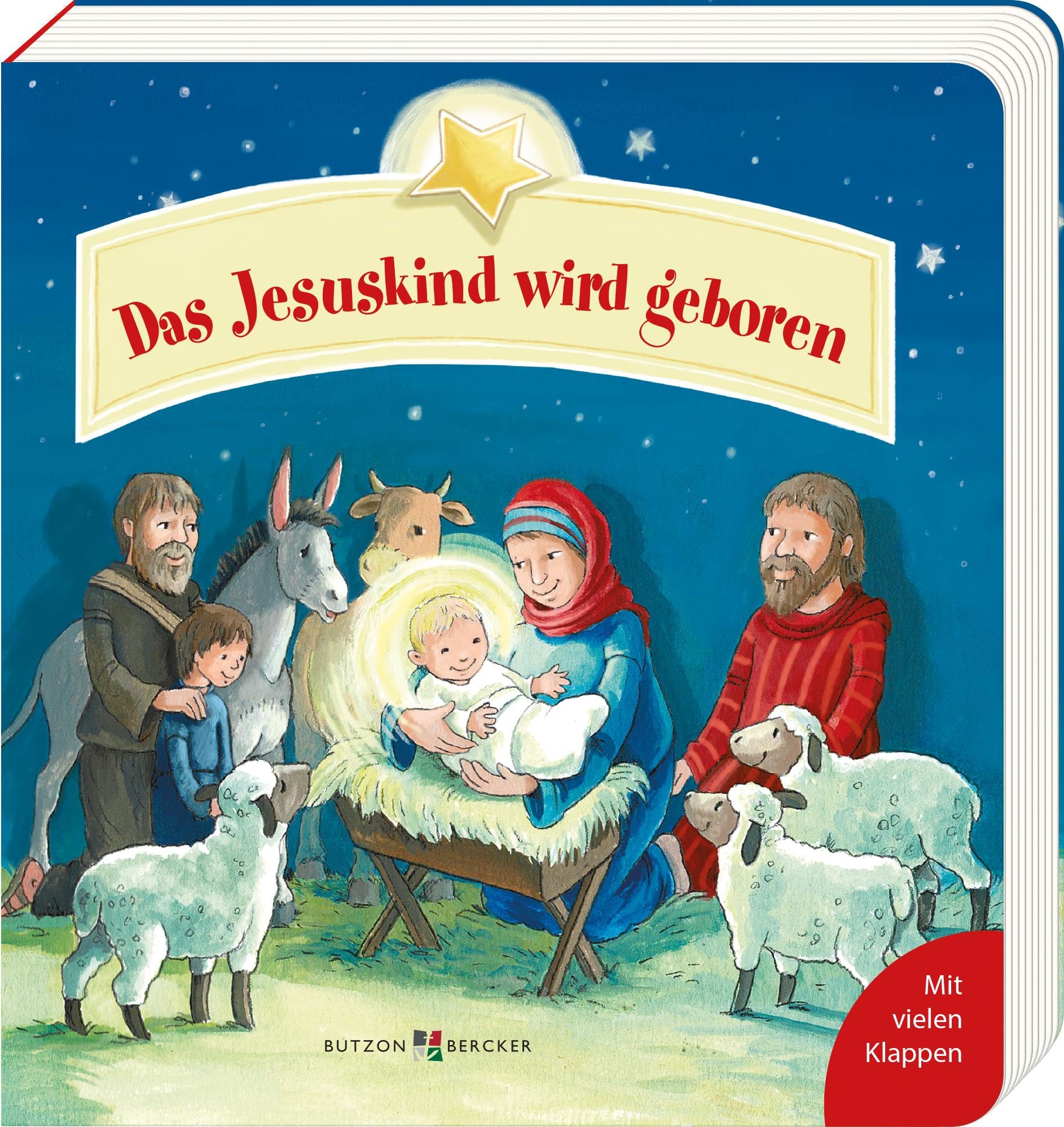 Das Jesuskind wird geboren: Macht die Adventszeit mit Kindern noch schöner: Farbenfrohes Pappbilderbuch ab 2 Jahren mit Weihnachtsgeschichten zum Vorlesen (Pappbilderbücher mit Türchen) Social Sciences