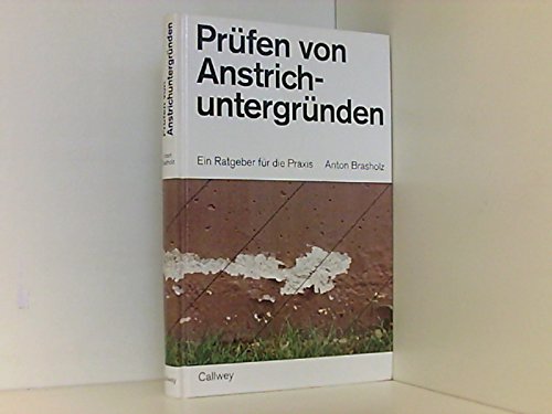 Prüfen von Anstrichuntergründen - Ein Ratgeber fuer die Praxis Books