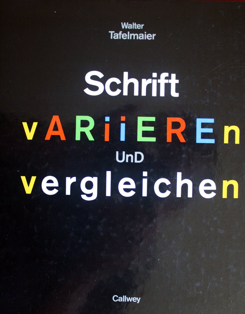 Schrift variieren und vergleichen: Typografie im öffentlichen Raum Books