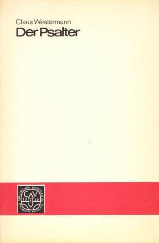 Der Psalter (Biblisches Seminar im Calwer Verlag) Religion & Esotericism