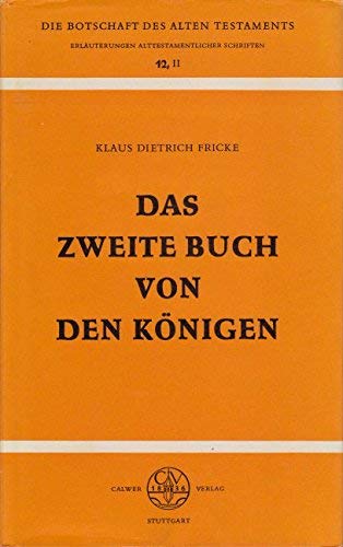 Das zweite Buch von den Königen, Bd 12/2 Books