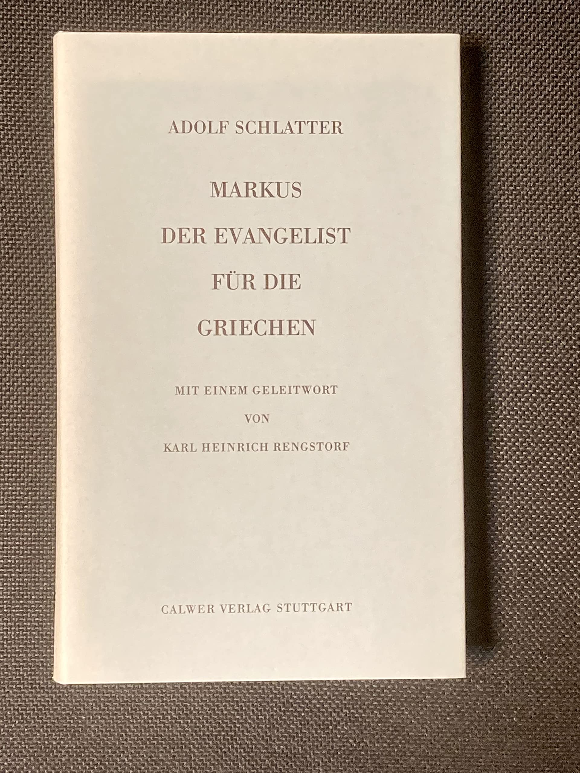 Markus: Der Evangelist für die Griechen Religion & Esotericism