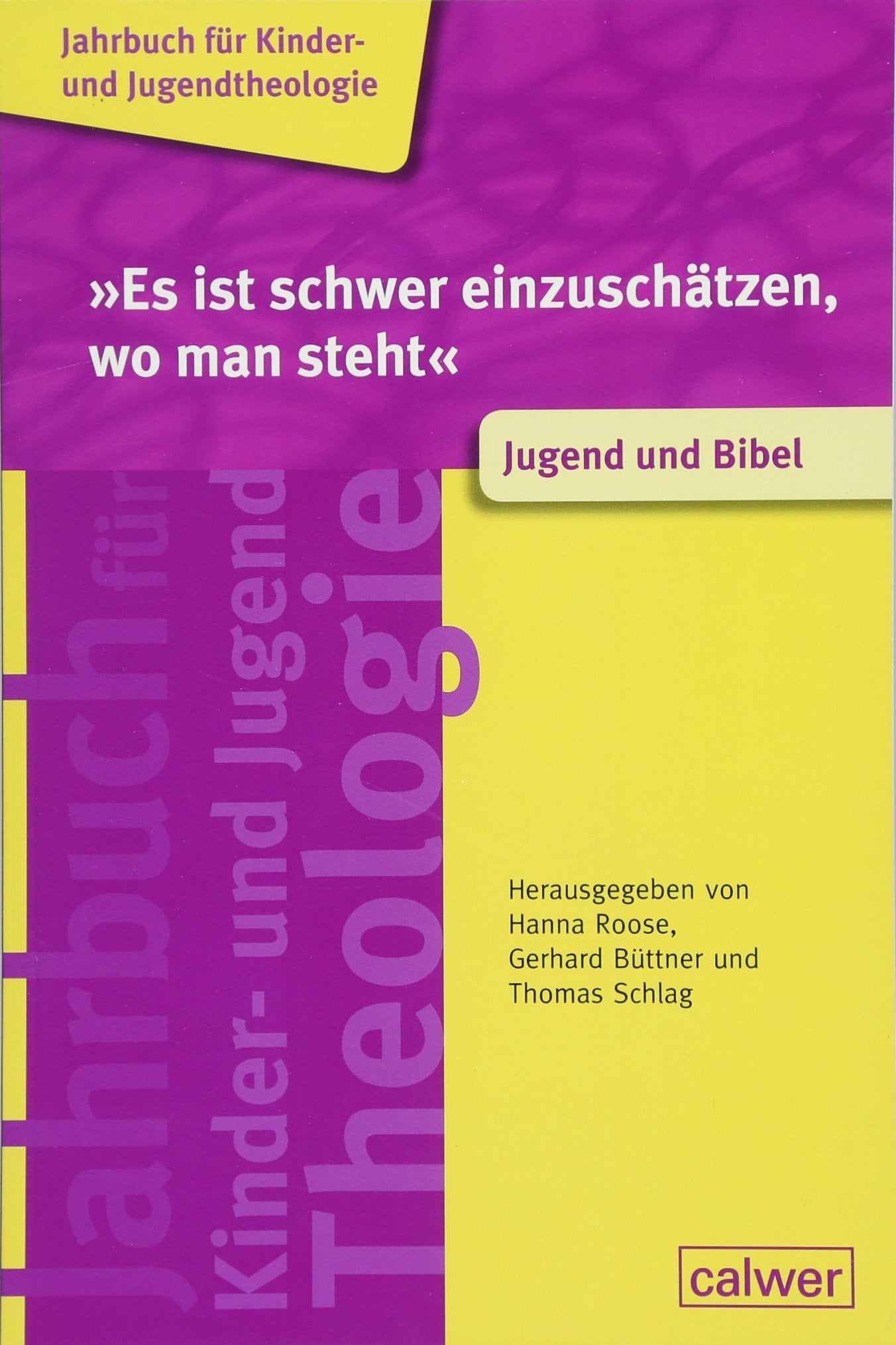 "Es ist schwer einzuschätzen, wo man steht": Jugend und Bibel (Jahrbuch für Kinder- und Jugendtheologie) Parents & Children