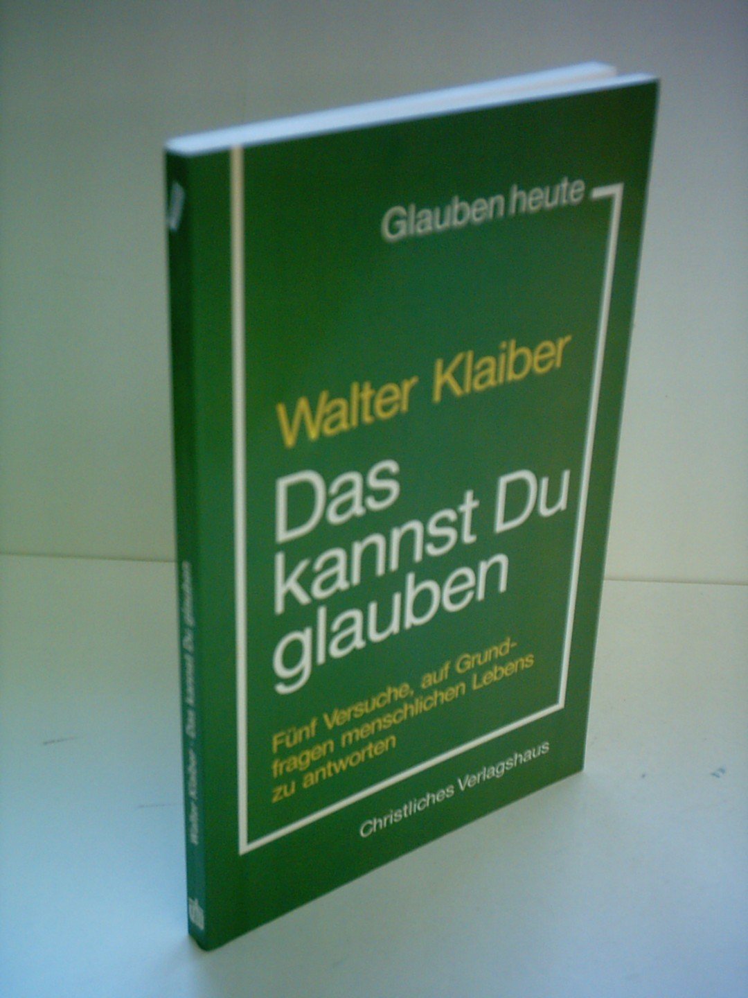 Das kannst Du glauben. Fünf Versuche, auf Grundfragen menschlichen Lebens zu antworten Books