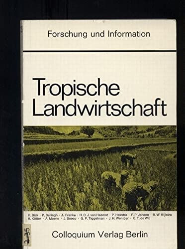 Tropische Landwirtschaft Natural Sciences