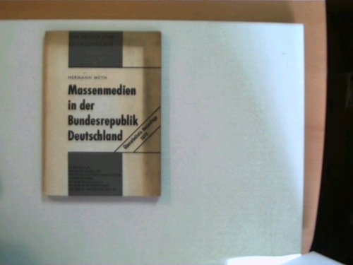 Massenmedien in der Bundesrepublik Deutschland Media & Communication