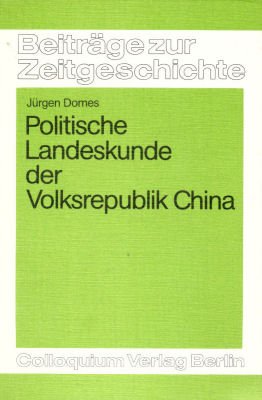 Politische Landeskunde der Volksrepublik China Books