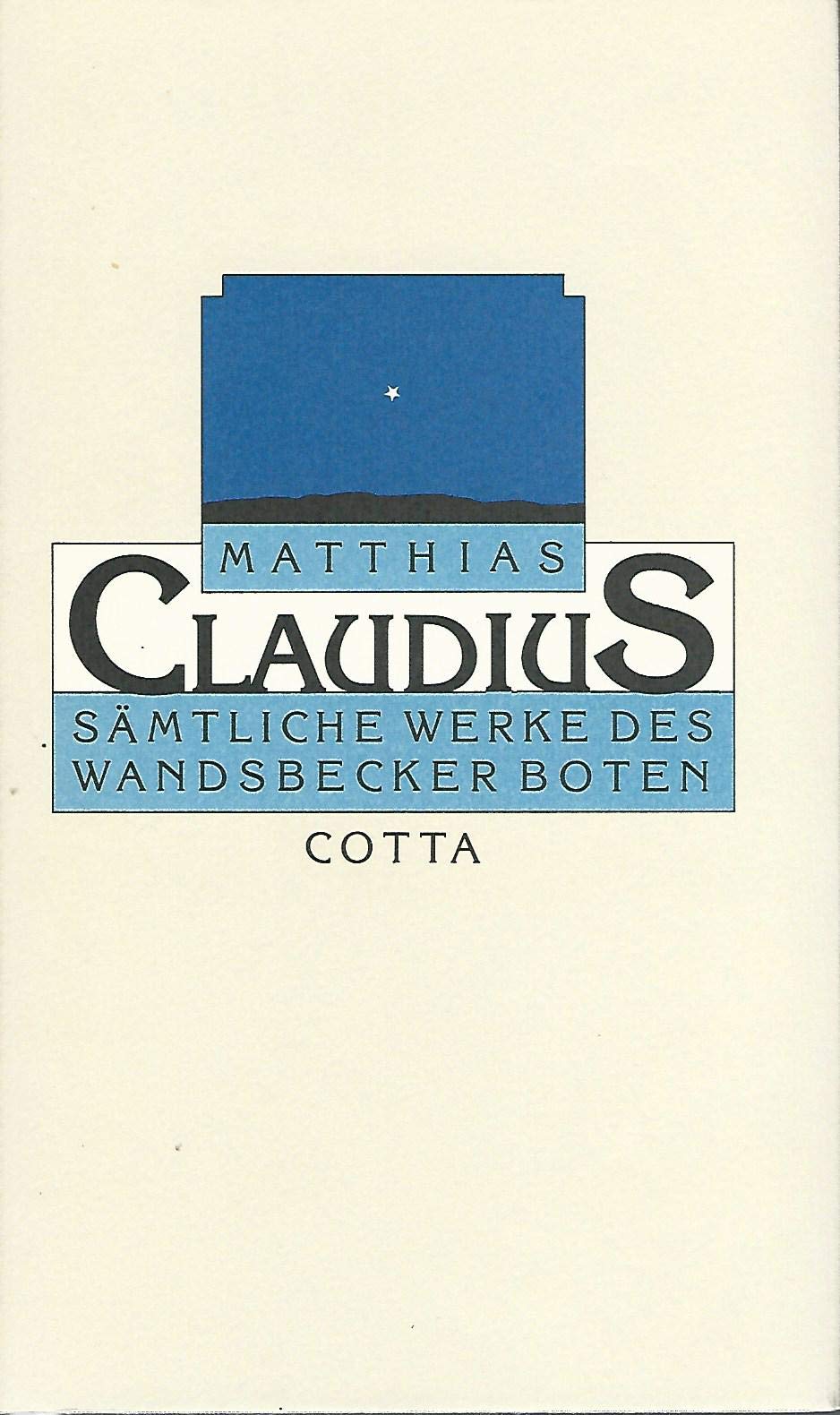 Product Image: Werke: Asmus, omnia sua secum portans, oder sämtliche Werke des Wandsbecker Boten