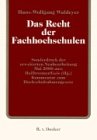 Das Recht der Fachhochschulen. Sonderdruck der erheblich erweiterten Neufassung Mai 2000 aus: Hailbronner/Geis, Kommentar zum Hochschulrahmengesetz Law