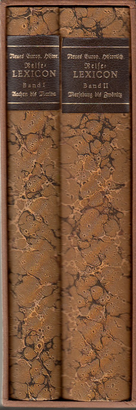 Neues Europäisches Historisches Reise-Lexicon. Band 1: Aachen bis Merida ; Band 2: Merseburg bis Zwönitz. - Carl Christian Schramm book