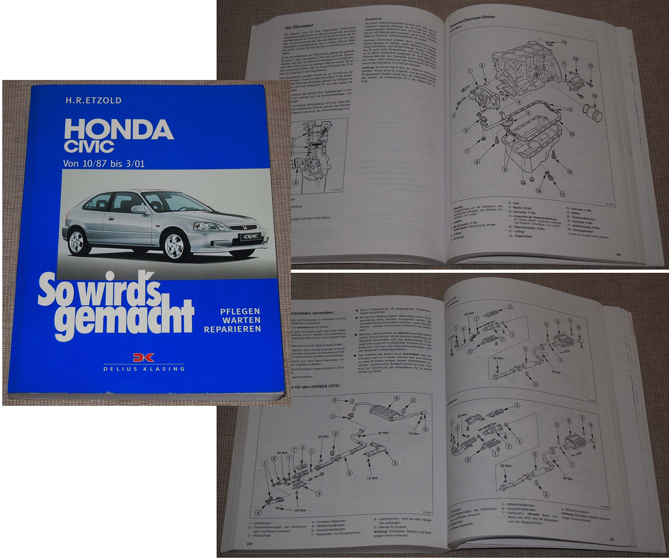 Honda Civic von 10/87 bis 3/01: So wird's gemacht - Band 115 Leisure, Home & Garden