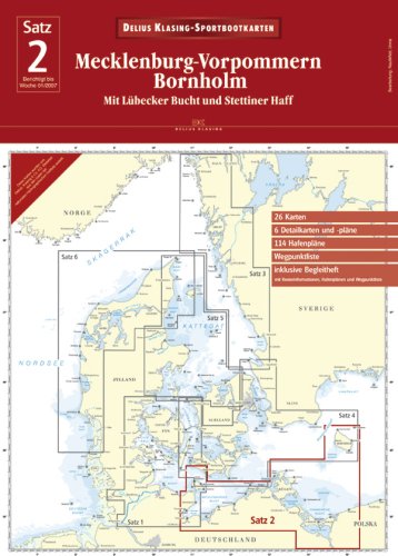 Delius Klasing Sportbootkarten / Mecklenburg-Vorpommern /Bornholm: Mit Lübecker Bucht und Stettiner Haff Maps & Plans