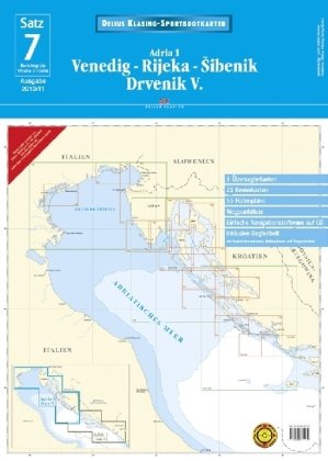 Satz 7: Venedig - Rijeka - Šibenik - Drvenik V. (2010/2011): Adria 1: Venedig, Rijeka, Sibenik, Drvenik V.. 3 Überseglerkarten, 21 Revierkarten, 55 ... Wegpunktliste. Berichtigt bis Woche 01/2010 Maps & Plans