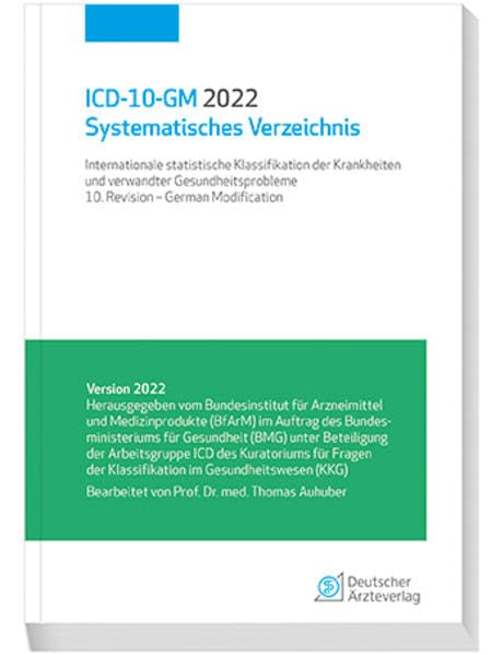 ICD-10-GM 2022 Systematisches Verzeichnis Medicine