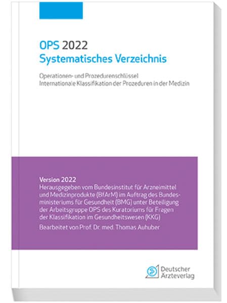Product Image: OPS 2022 Systematisches Verzeichnis