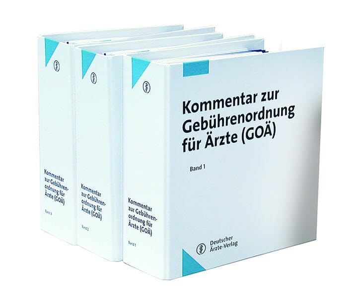 Kommentar zur Gebührenordnung für Ärzte (GOÄ): Stand 1. Oktober 2022 (inkl. 41. Ergänzungslieferung) Medicine