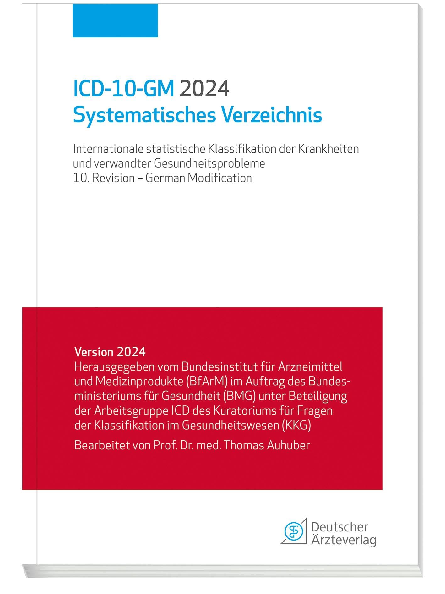 ICD-10-GM 2024 Systematisches Verzeichnis Medicine