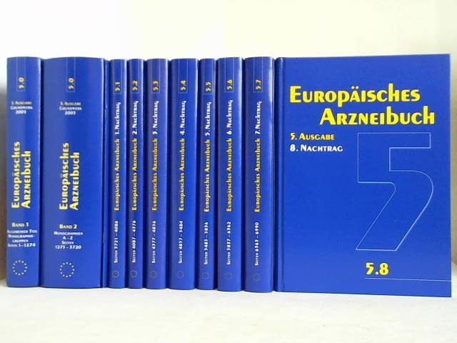 Europäisches Arzneibuch 5. Ausgabe 2005 Grundwerk Band 1 + 2 Books