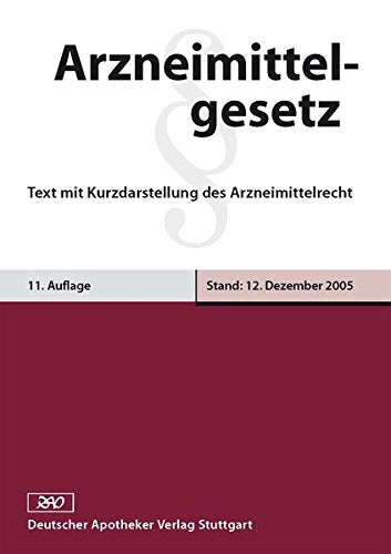 Arzneimittelgesetz Law Books