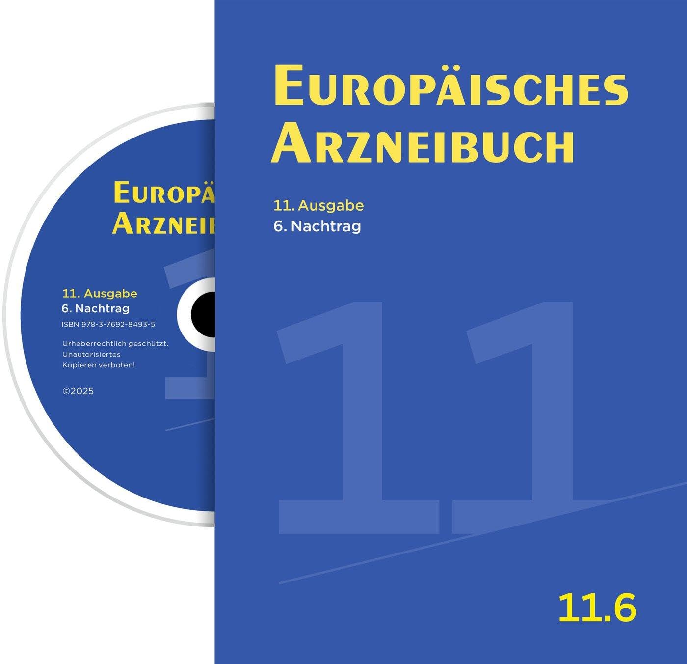 Europäisches Arzneibuch Digital, 11. Ausgabe, 6. Nachtrag Medicine