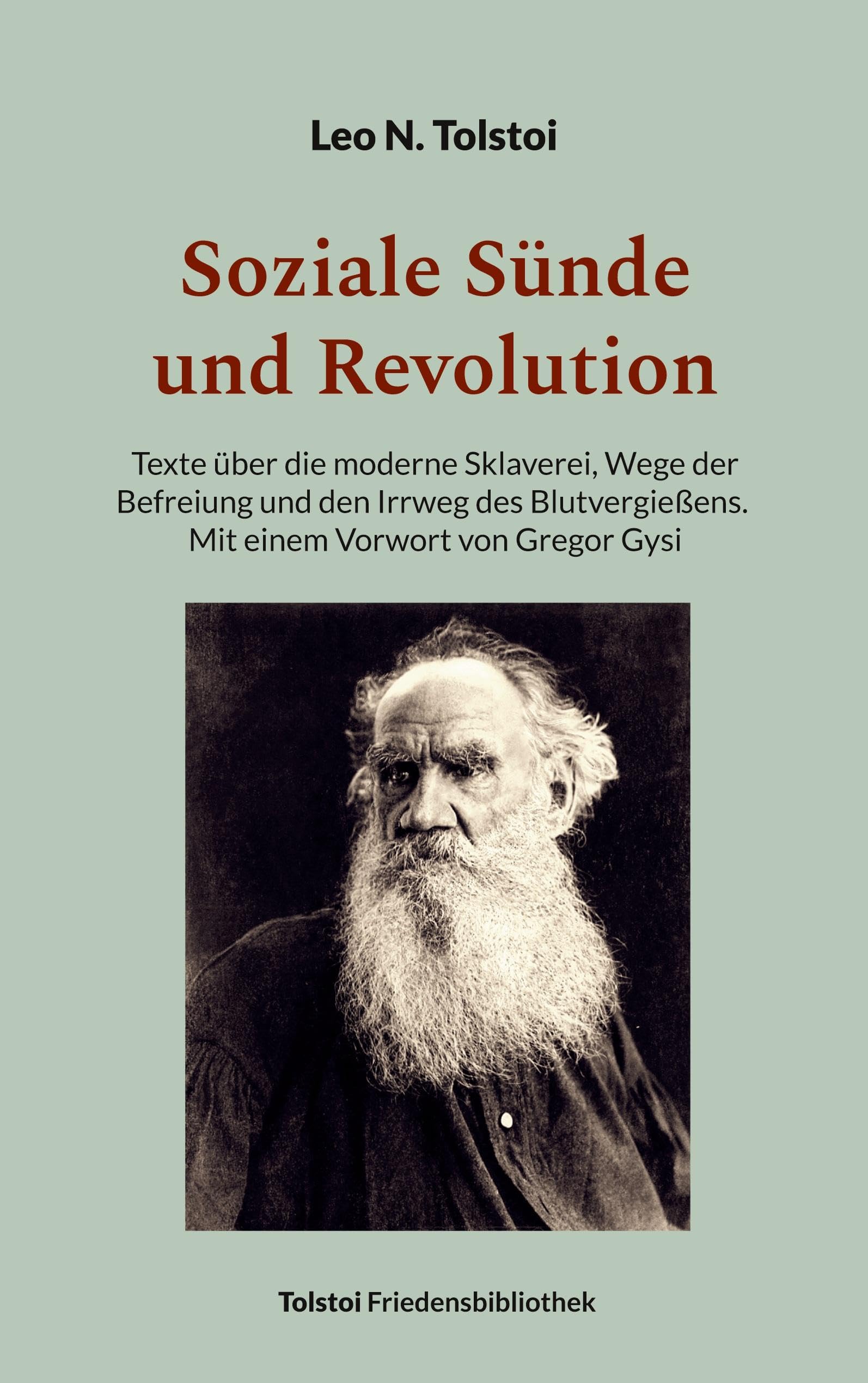 Soziale Sünde und Revolution: Texte über die moderne Sklaverei, Wege der Befreiung und den Irrweg des Blutvergießens - Mit einem Vorwort von Gregor Gysi (Tolstoi-Friedensbibliothek B) Law