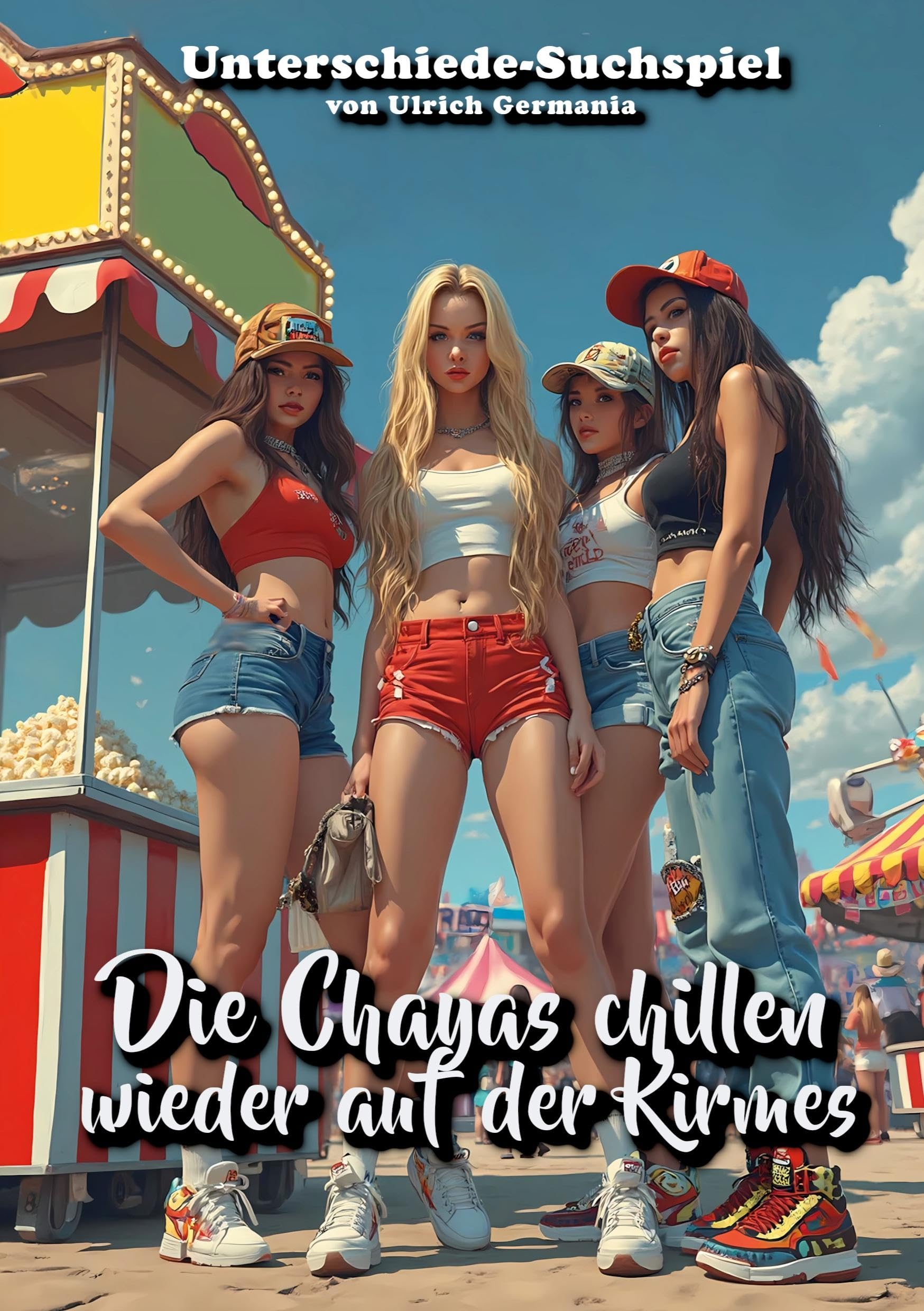 Die Chayas chillen wieder auf der Kirmes: Finde die Unterschiede Suchspiel Bilderbuch für Erwachsene (Talahon Bilderbücher) Manga