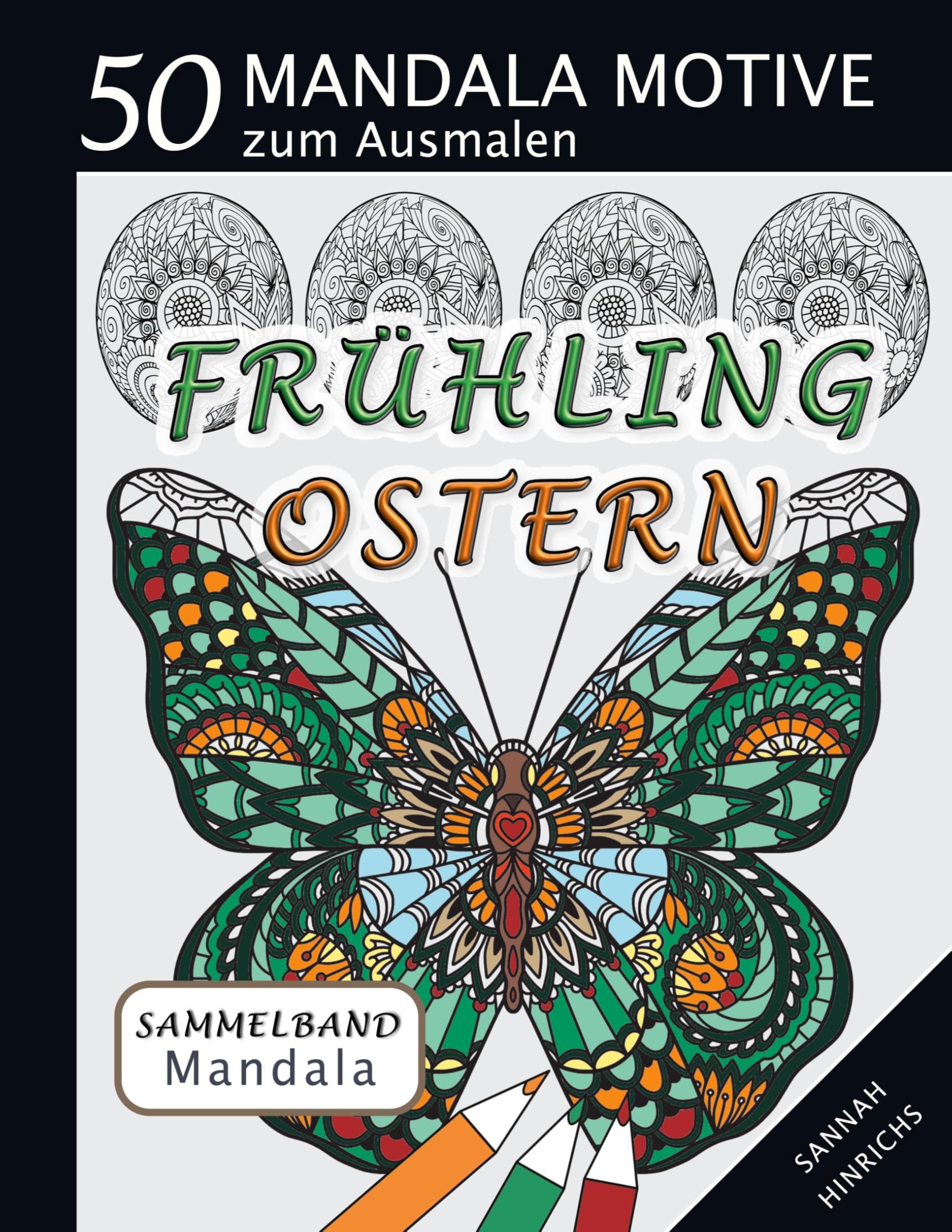 Mandala Sammelband 50 Mandala Motive zum Ausmalen - Frühling-Ostern Posters