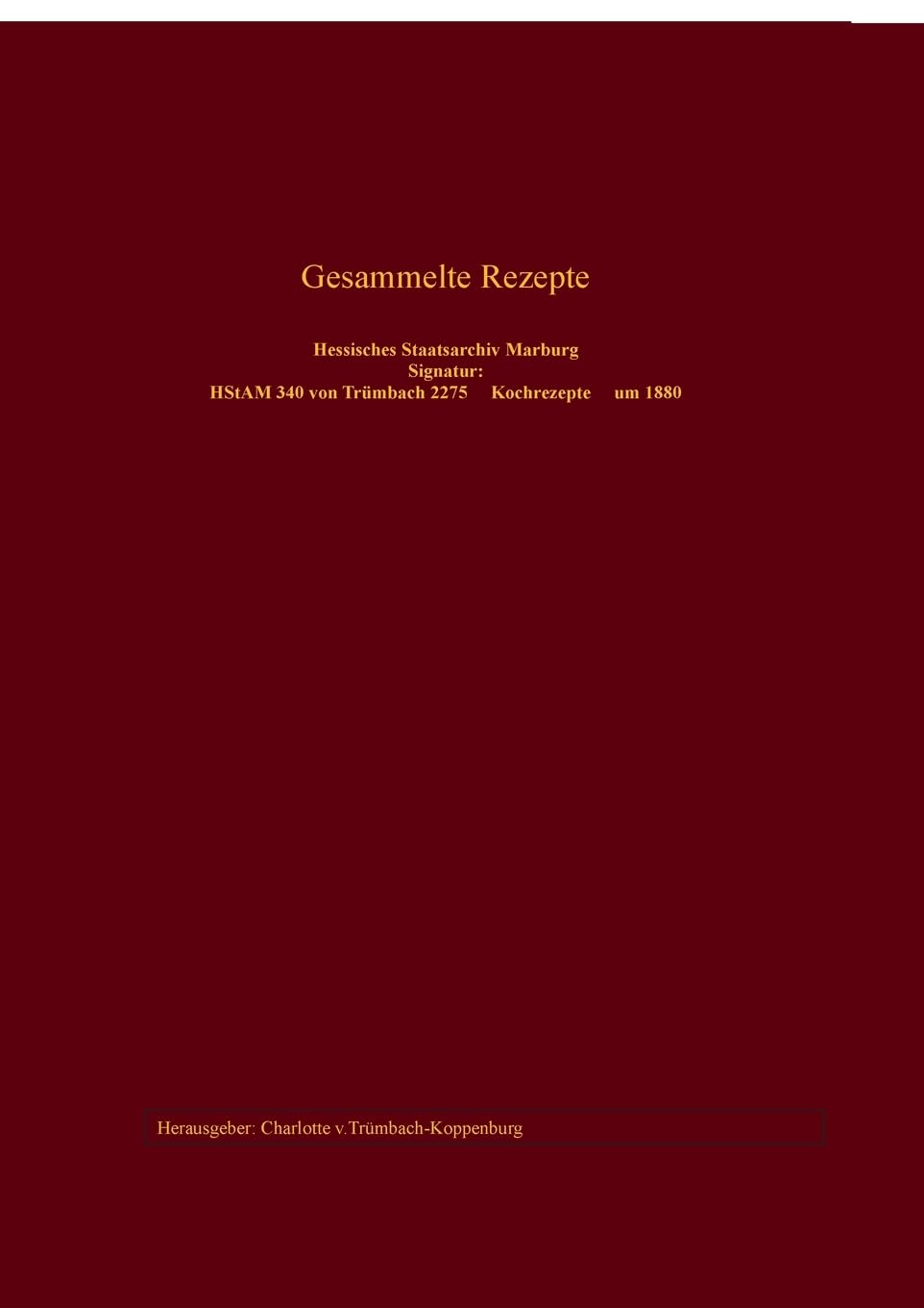Gesammelte Rezepte Books