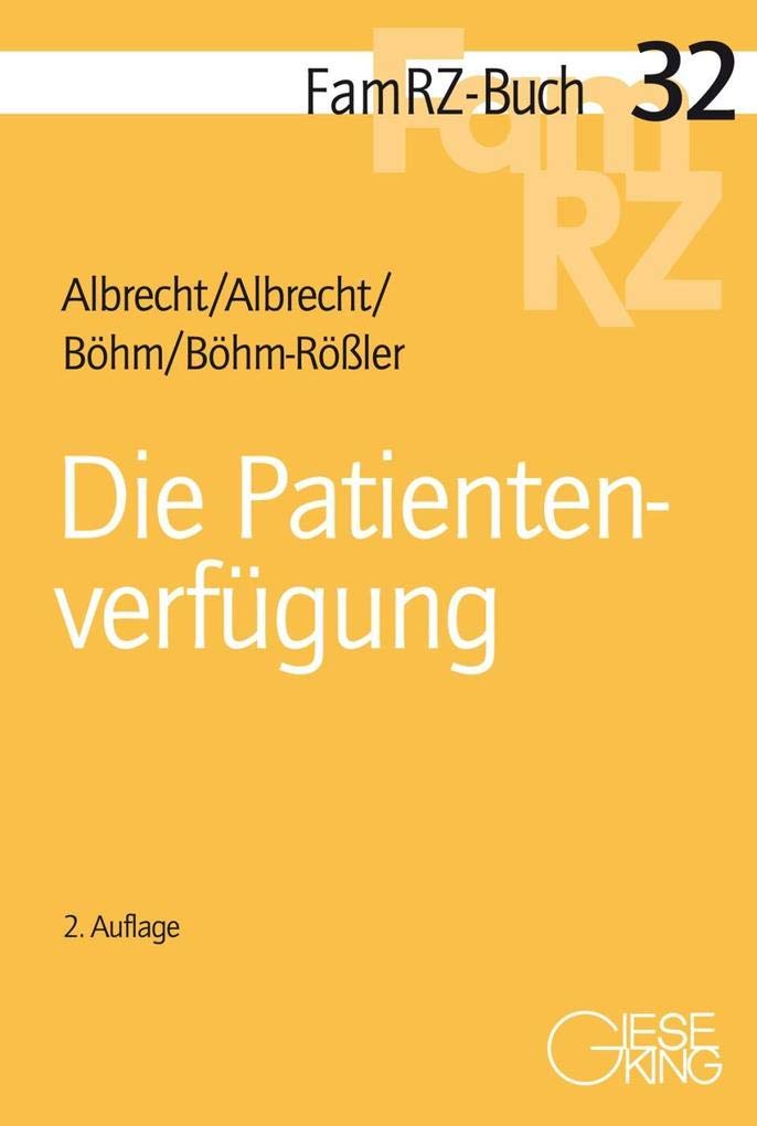 Die Patientenverfügung Law
