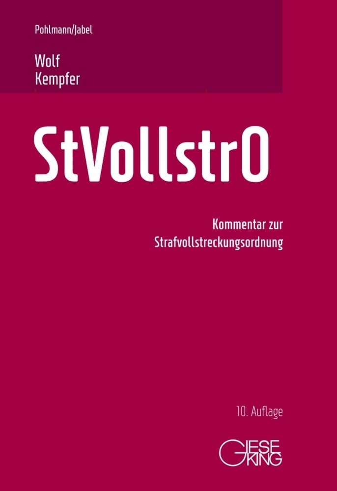 Product Image: Strafvollstreckungsordnung
