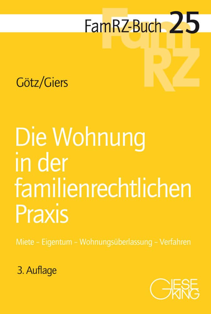 Die Wohnung in der familienrechtlichen Praxis book
