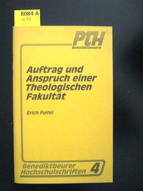 Auftrag und Anspruch einer Theologischen Fakultät Books