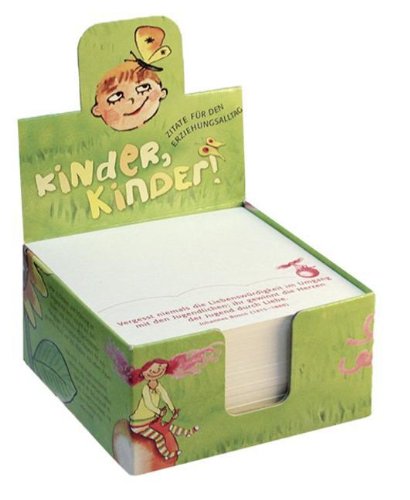 Kinder, Kinder! Zettelbox: Zitate aus dem Erziehungsalltag, am Blattrand jeweils 1 von 48 Zitaten Living & Furnishing