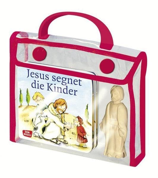 Sieben Kinderbibel-Geschichten von Jesus: 7 Mini-Bücher und eine Jesusfigur zum Spielen: Jesus segnet die Kinder; Jesus wird geboren; Der Sturm auf ... am Brunnen (Kinder begegnen Jesus) Non-fiction