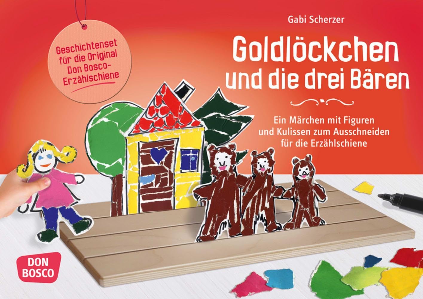 Goldlöckchen und die drei Bären: Ein Märchen mit Figuren und Kulissen zum Ausschneiden für die Erzählschiene (Spielfiguren für die Erzählschiene: Basteln, Gestalten und Erzählen) Film, Art & Culture