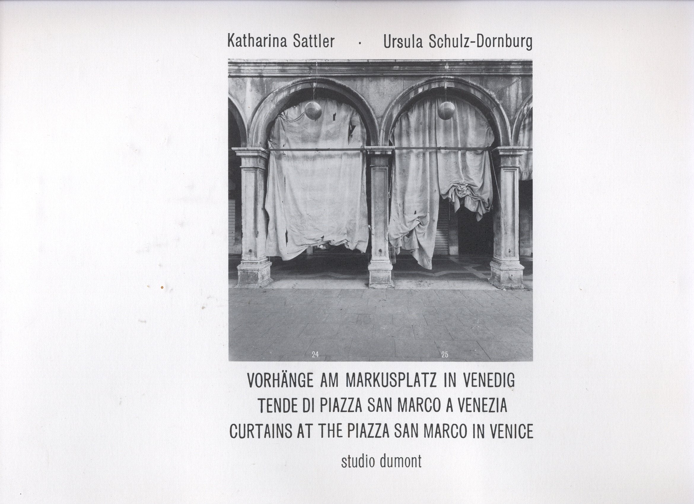 Vorhänge am Markusplatz in Venedig: Dt./Engl./Ital Film, Art & Culture