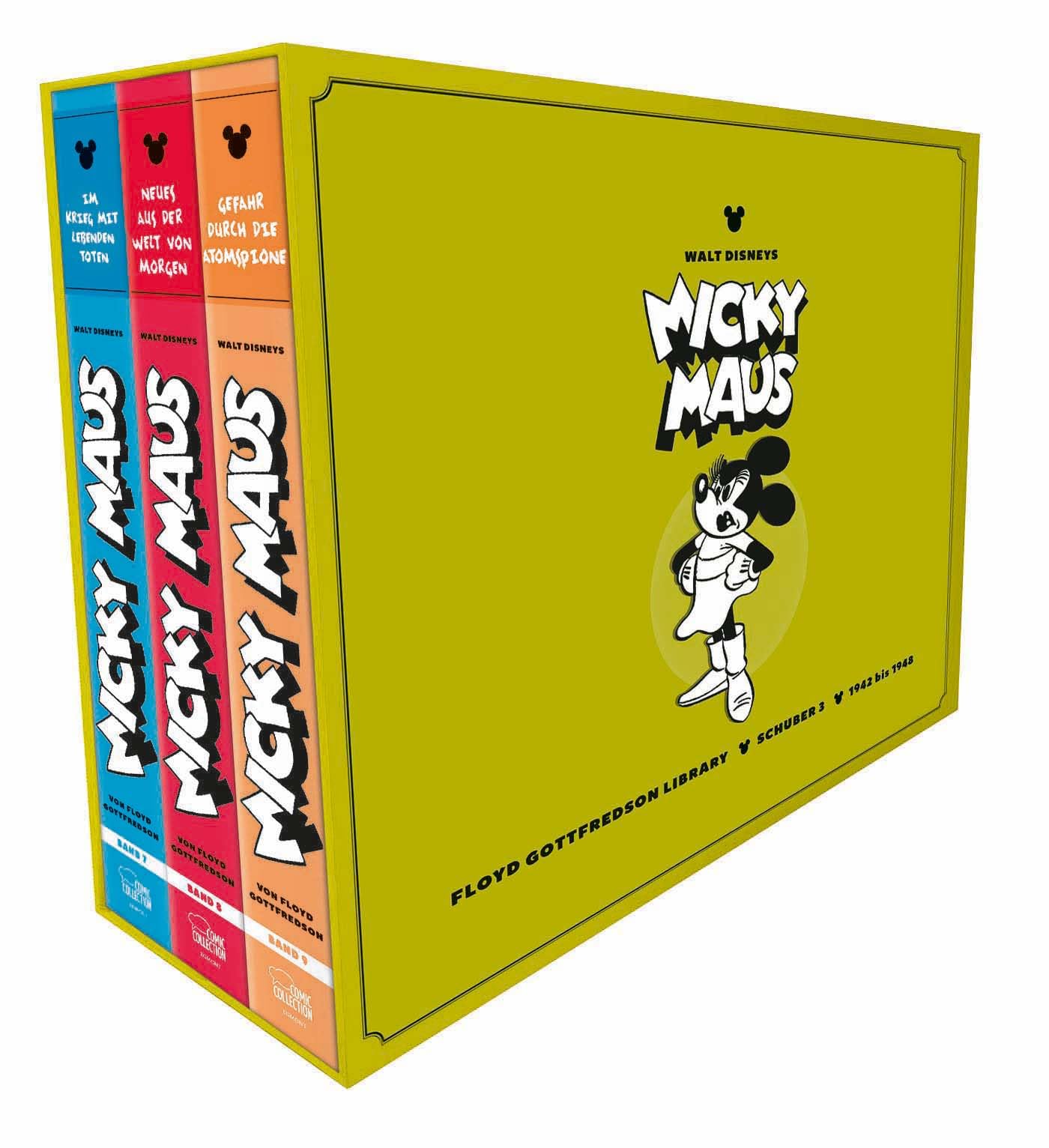 Floyd Gottfredson Library - Neues aus der Welt von Morgen: Schuber 03: 1942 bis 1948 Manga