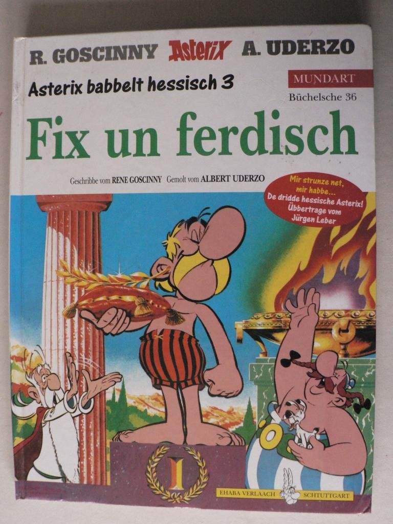 Asterix Mundart 36. Fix un ferdisch Social Sciences