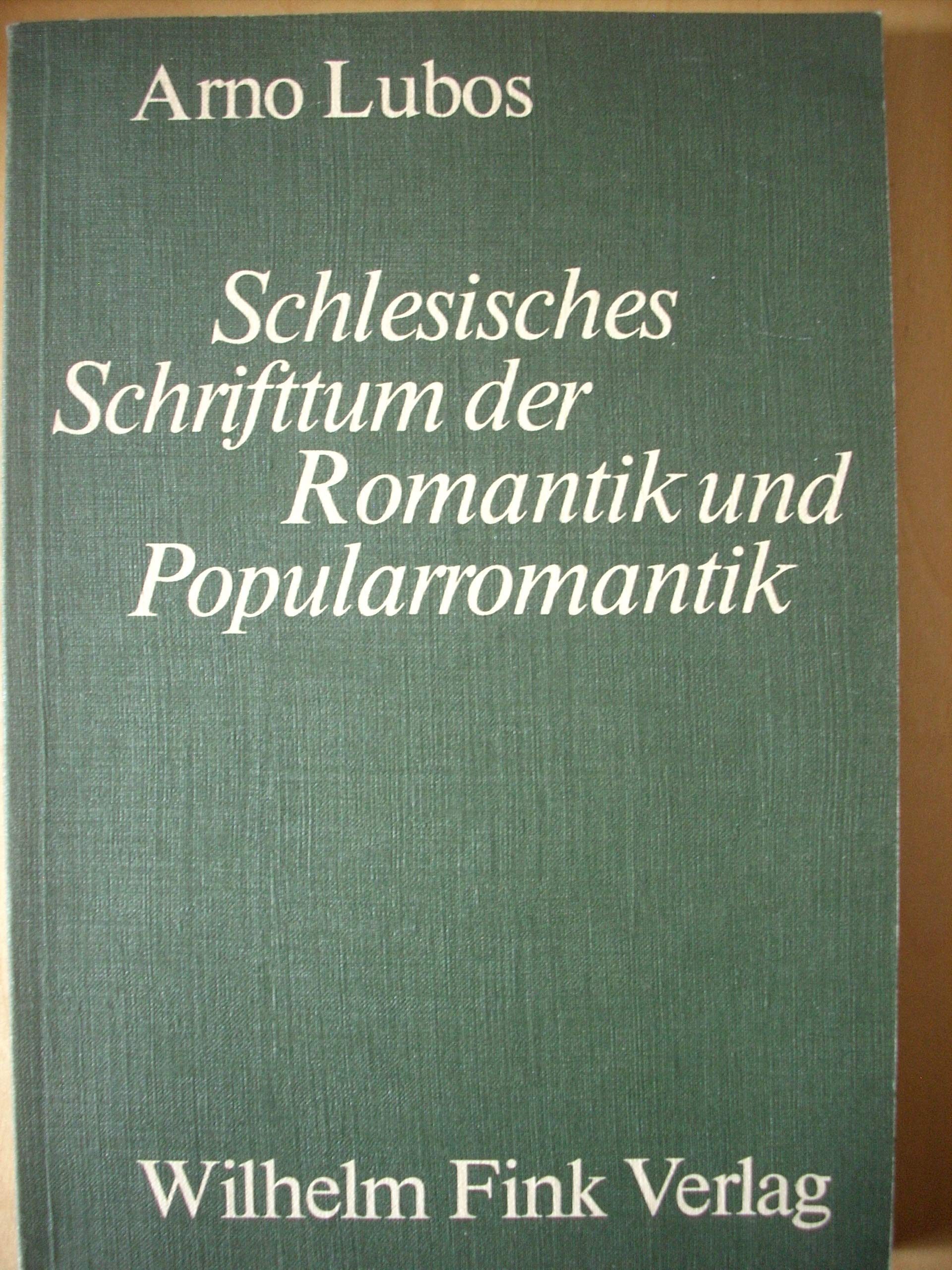 Schlesisches Schrifttum der Romantik und Popularromantik Books