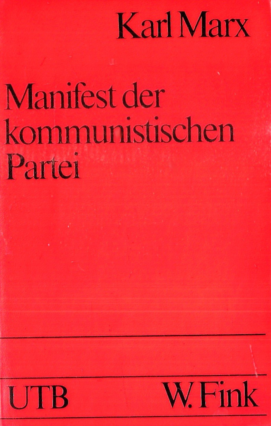 Karl Marx. Manifest der kommunistischen Partei. Social Sciences