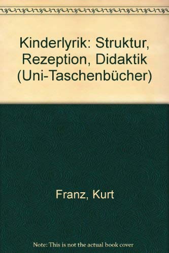 Kinderlyrik. Struktur, Rezeption, Didaktik. Books