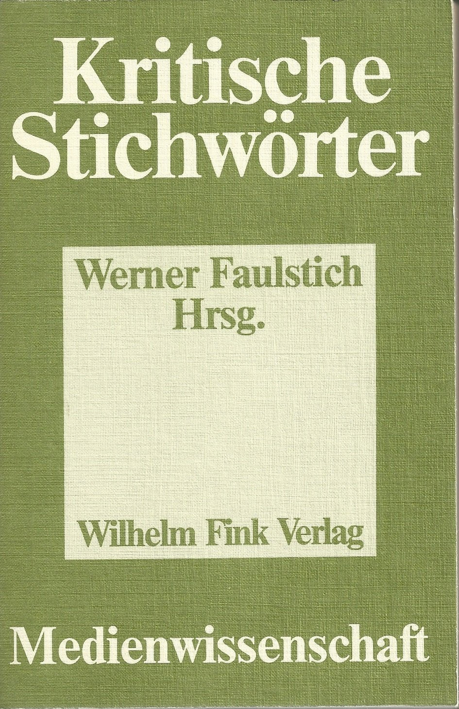 Kritische Stichwörter zur Medienwissenschaft Law