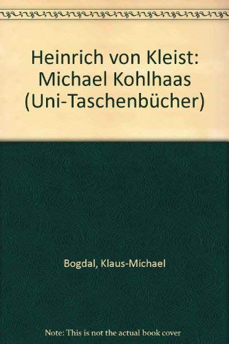 Heinrich von Kleist. Michael Kohlhaas. Books