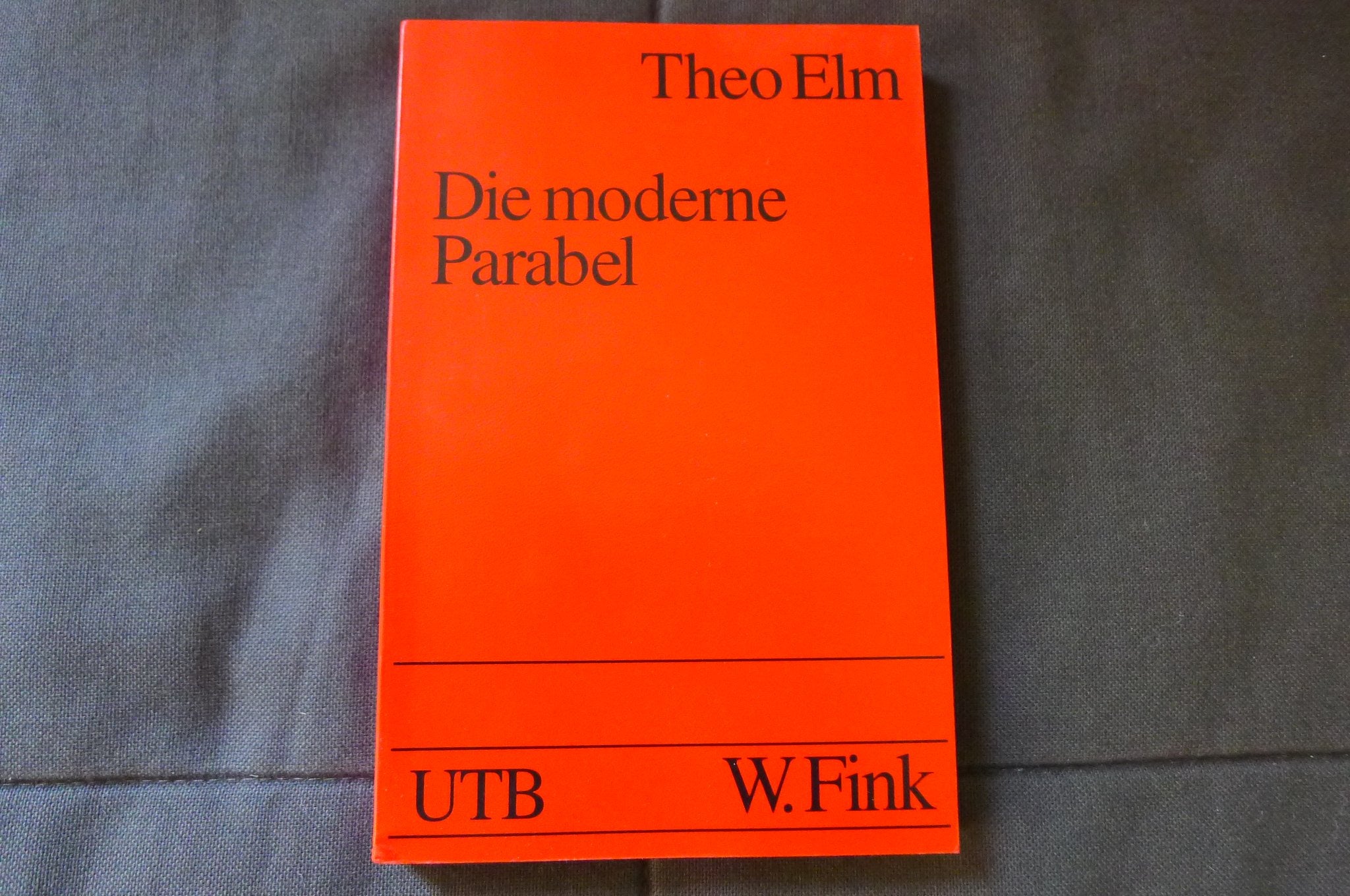 Uni-Taschenbücher, 1630: Die moderne Parabel: Parabel und Parabolik in Theorie und Geschichte Books