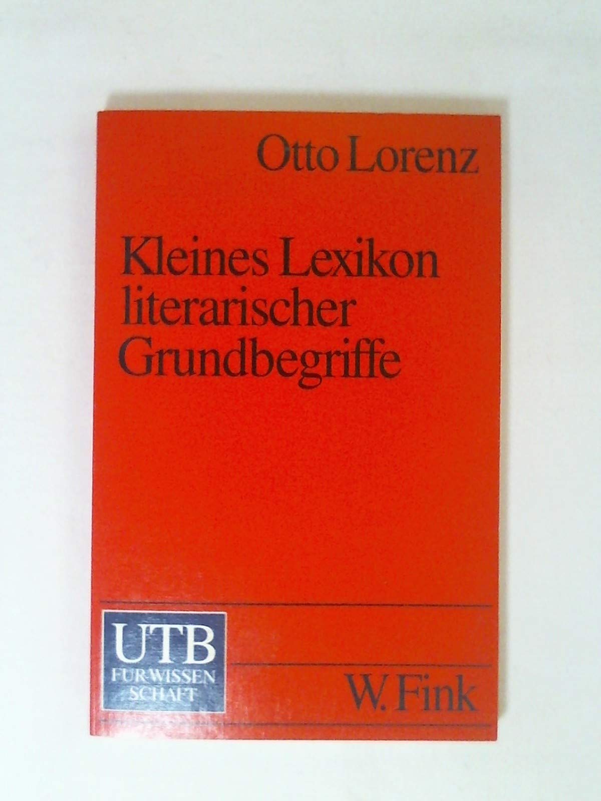 Kleines Lexikon literarischer Grundbegriffe Books